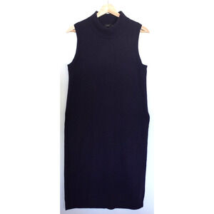 Joseph Dress Medium Navy Joy Wool Cashmere Layering Midi Duster Tunic Minimalist